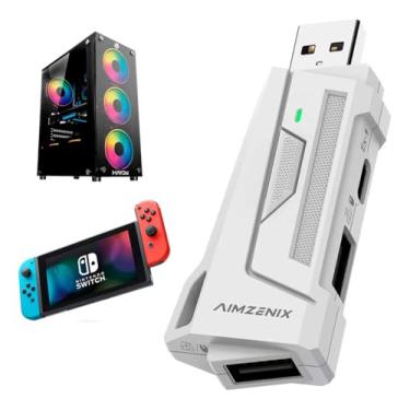 Imagem de Adaptador Aim zenix Ax200 Adaptador de Controle para PC, Nintendo Switch e Consoles | Assistente de Mira Ajustável | Compatível com Xbox e PlayStation | Anti Recoil | Aim Assist | Recoil Control FPS