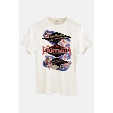 Imagem de Camiseta Disney Mickey Fantasia Mágica - Piticas, GG, Off white, Uniss