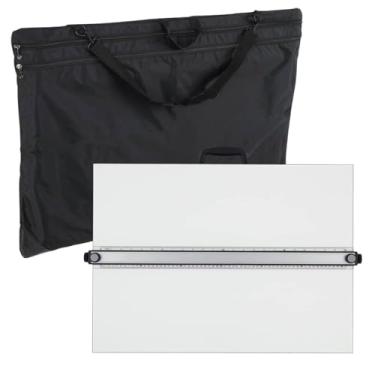 Imagem de Acurit Prancheta de desenho e bolsa de viagem PXB multiangular 58,4 cm x 78,7 cm para artistas e desenhistas - espaço de trabalho de mesa portátil, desenho, esboço, pintura - superfície laminada com