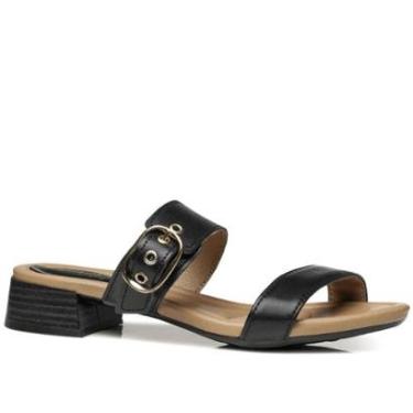 Imagem de Sandália Pegada Feminino em Couro Preto 234606-04-Feminino