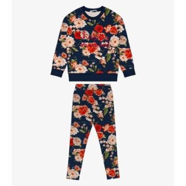 Imagem de Conjunto de Blusão Com Legging Trick Nick Azul-Feminino