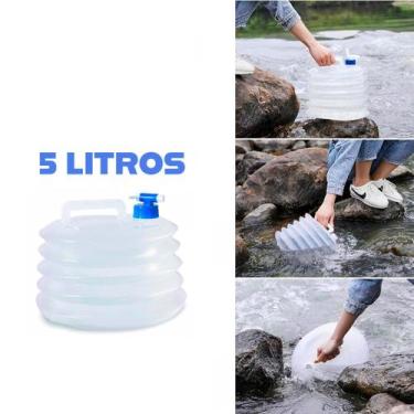Imagem de Galão Dobrável para Camping e Áreas Externas - Ofertaher, 5 L