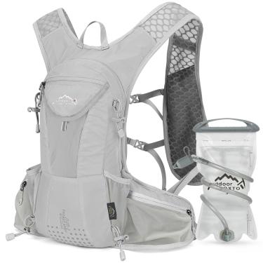 Imagem de IX INOXTO Mochila De Hidratação, Mochila Leve Para Água Com Bexiga De Hidratação De 2L, Mochila Para Homens E Mulheres, Colete De Hidratação Para Corrida, Trilha, Caminhada, Ciclismo, Corrida, Escal