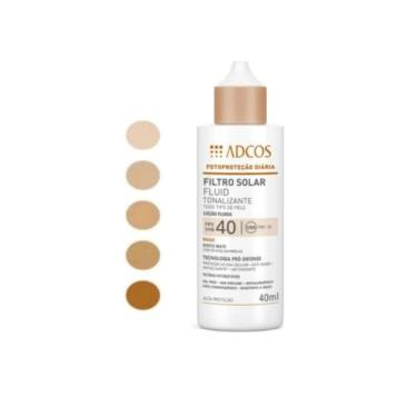 Imagem de Adcos Filtro Solar 40ml Fluid Tonalizante Beige Fps 40