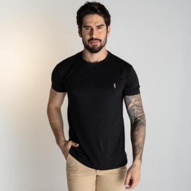 Imagem de Camiseta Ralph Lauren Pima Colored Preta-Masculino