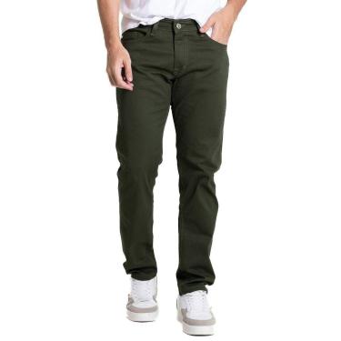 Imagem de Calça Sarja Sawary Slim - 282019 - Verde 40-Masculino