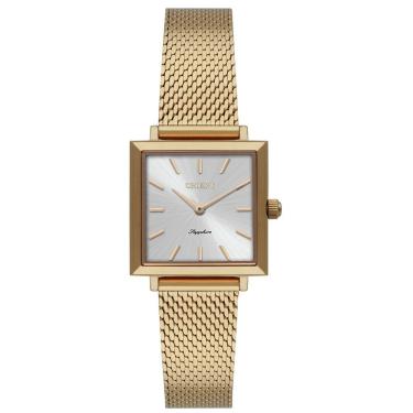 Imagem de Relógio Orient Feminino Quadrado Dourado Lgss0068 S1kx