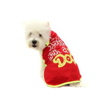 Imagem de Camiseta Chic para Cachorro Pet - Bichinho Chic, Vermelho, 00