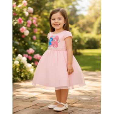 Imagem de Vestido Stitch Fantasia Infantil Temáticos Aniversário - Lts kids, Ros