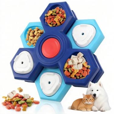 Imagem de Alimentador lento para cães – Brinquedo interativo com quebra-cabeça de ração para cães, jogo de labirinto para cães e gatos, estimulação mental e alívio do tédio, brinquedo de enriquecimento de
