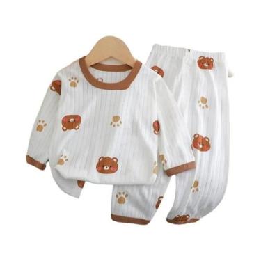 Imagem de Pijamas De Verão Para Bebês Com Calças De Algodão De Manga Longa, Roup
