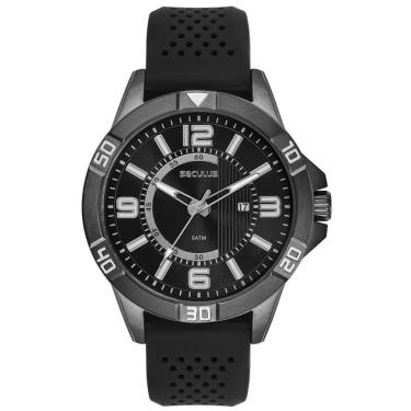Imagem de Relógio Seculus Masculino Ref: 44300gpsvpu3 Esportivo Black