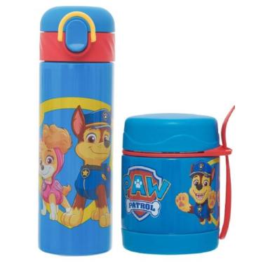 Imagem de Kit Garrafa e Pote Térmico Infantil Aço Inox Patrulha Canina Friends -