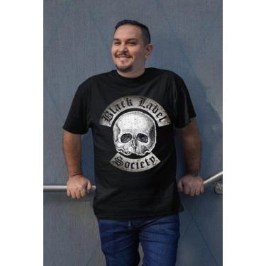 Imagem de Camiseta Preta Banda Black Label Society Logo Clássico Zakk Wylde Bomb