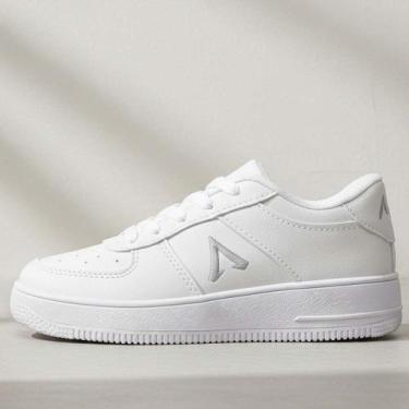 Imagem de Tênis Infantil Menino Casual Escolar Resistente Leve Macio Preto Branc