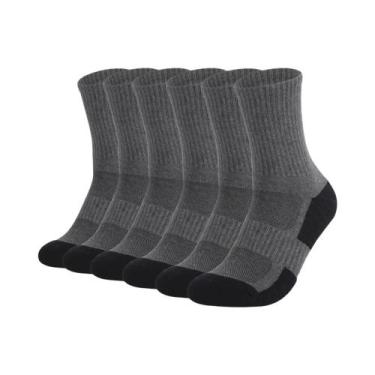 Imagem de Meias Esportivas Masculinas De Algodão Resistente, 3 Pares, Meias Anti