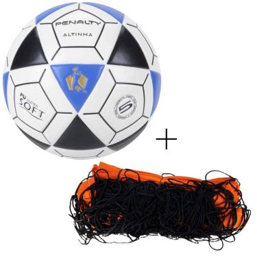 Imagem de Kit Bola De Futevôlei Penalty Altinha Oficial+Rede Futevôlei Master Rede Verão 9.5 M 2 Faixas
