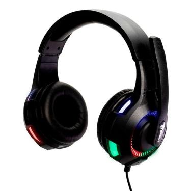 Imagem de Headset Gamer Evolut Rival, Led Rgb, Driver 40mm, Usb, P3, Preto - Eg-307