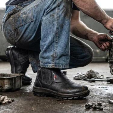 Imagem de Bota de Segurança Epi para Trabalho Mecânico Obra - Strano, 35