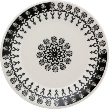 Imagem de Kit 8 Pratos Sobremesa Donna Folk Oxford® Cerâmica 19cm