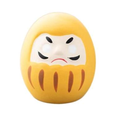 Imagem de Boneco Cerâmico Daruma Japonês Em Miniatura, Ornamento Da Sorte Para D