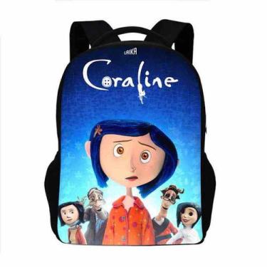 Imagem de Mochila Coralines Secrets Doors Cartoon Kids School 31x13x42cm - Yiwei