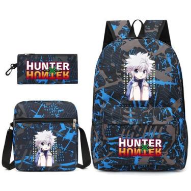 Imagem de Conjunto de mochilas Hunters Hunters Anime School, 3 unidades com sapa