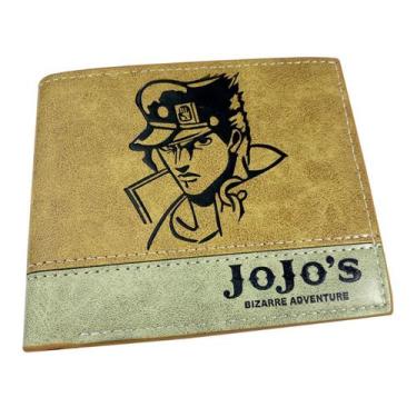 Imagem de Carteira, bolsa de moedas, couro, bifold, Jojos Adventures Anime - Yiw