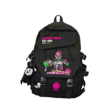 Imagem de Mochila escolar Kamens Riders Ex-Aid Anime de nylon 43cm - Yiweisai