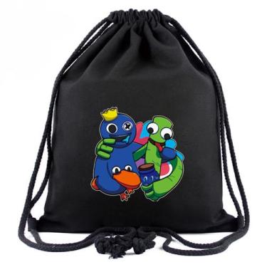 Imagem de Mochila com cordão Anime Rainbow com impressão 3D para crianças - yiwe