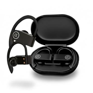 Imagem de Fone de Ouvido Bluetooth Esportivo 5.4 com Gancho Som HD, Bateria Duradoura, Resistente à Suor IPX5, Cancelamento de Ruído, Microfone, LED Display e Conexão Sem Fio Estável para Corrida e Academia