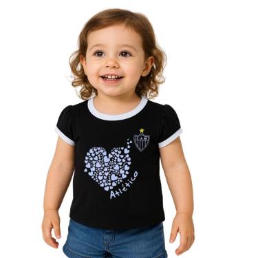 Imagem de Camiseta Baby Look Atlético MG Infantil Oficial