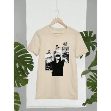 Imagem de Camiseta Camisa 100% Algodão 30.1 Estampa Jujútsu Satoru Kaisen Go jo 