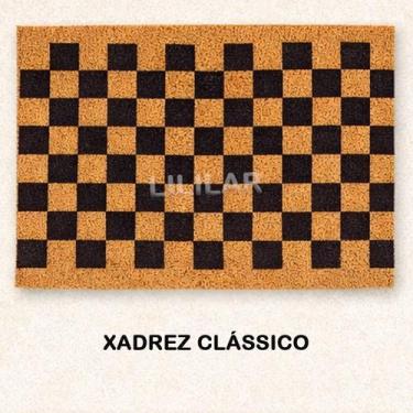 Imagem de Tapete Capacho Entrada Vinílico PVC Base Emborrachada Antiderrapante D