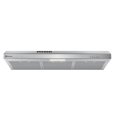 Imagem de Depurador de Ar Electrolux 80cm Inox Alto Poder de Sucção, Luz LED e Filtragem Dupla (DE8SS) 220V