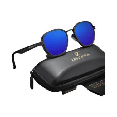 Imagem de Óculos De Sol Unissex Polarizados Redondos Estilo Steampunk UV400 Com 