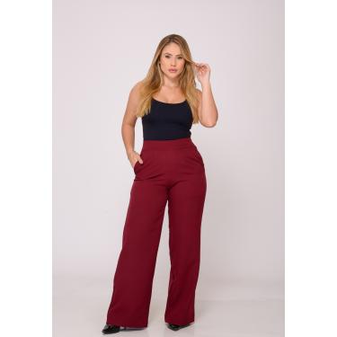 Imagem de Calça Feminina Alfaiataria Marsala
