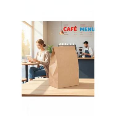 Imagem de Sacos Kraft Delivery G 31x19x32cm  Resistentes e Sustentáve - Congratu