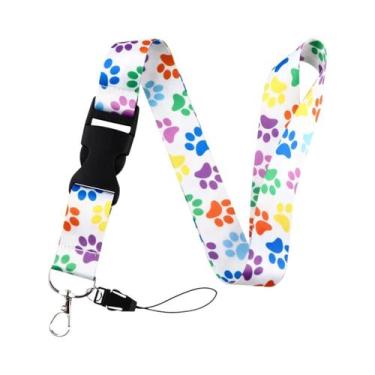 Imagem de Cordão De Pescoço Com Estampa De Borboleta E Lua, Suporte Para Crachá 