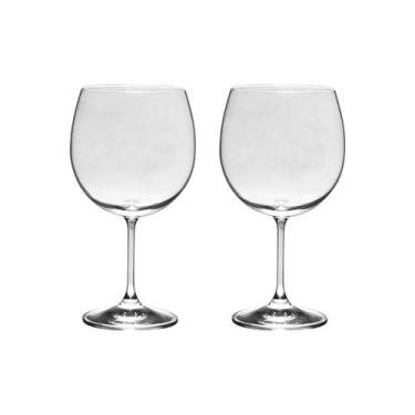 Imagem de Taça De Cristal Bohemia Para Vinho ou Gin 600 ml Roberta 2 Peças - Boh
