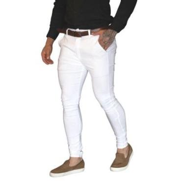 Imagem de Calça Surper Skinny Alfaiataria Social Sarja Masculina Premium-Masculino