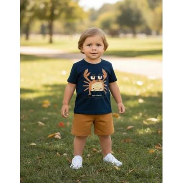 Imagem de Conjunto Infantil Camiseta E Short De Calor Menino - Malwee Cor:Modelo