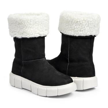 Imagem de Bota Oslo Aspen para Neve em Couro Forrada com Lã e Impermeável Feminina-Feminino
