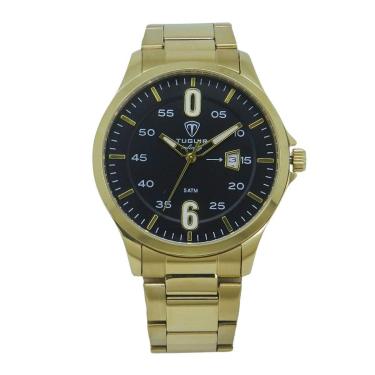 Imagem de Relógio Masculino de Aço Tuguir Analógico Infinity TGI37214 Dourado e Preto-Masculino