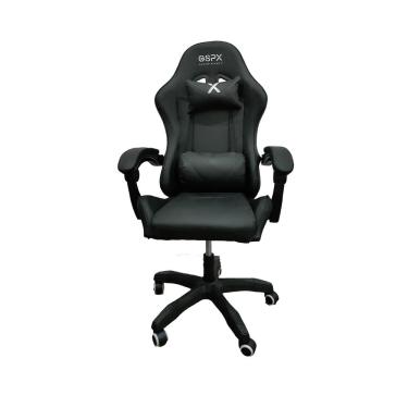 Imagem de Cadeira Gamer Giratória com Altura Ajustável Preta