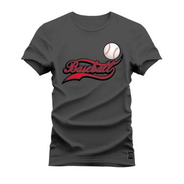Imagem de Camiseta Plus Size Estampada Algodão Unissex Baseball-Unissex