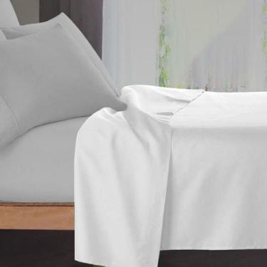 Imagem de Lençol Casal Profissional 180 Fios 100% Algodão sem Elástico - Linea -