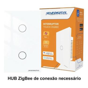 Imagem de Interruptor Inteligente Zigbee Novadigital 2 Teclas Botões T - Congrat