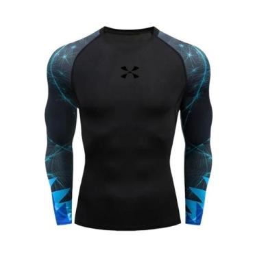 Imagem de Camiseta De Compressão Slim Fit Para Homens Cody Lundin, Roupa Para Na