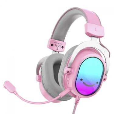 Imagem de Headset Gamer Fifine AmpliGame H16 7.1 Surround RGB USB Pink